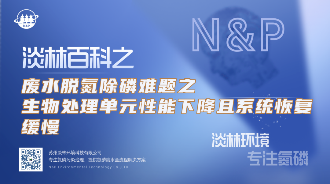 淡林百科｜废水脱氮除磷难题之生物处理单元性能下降且系统恢复缓慢